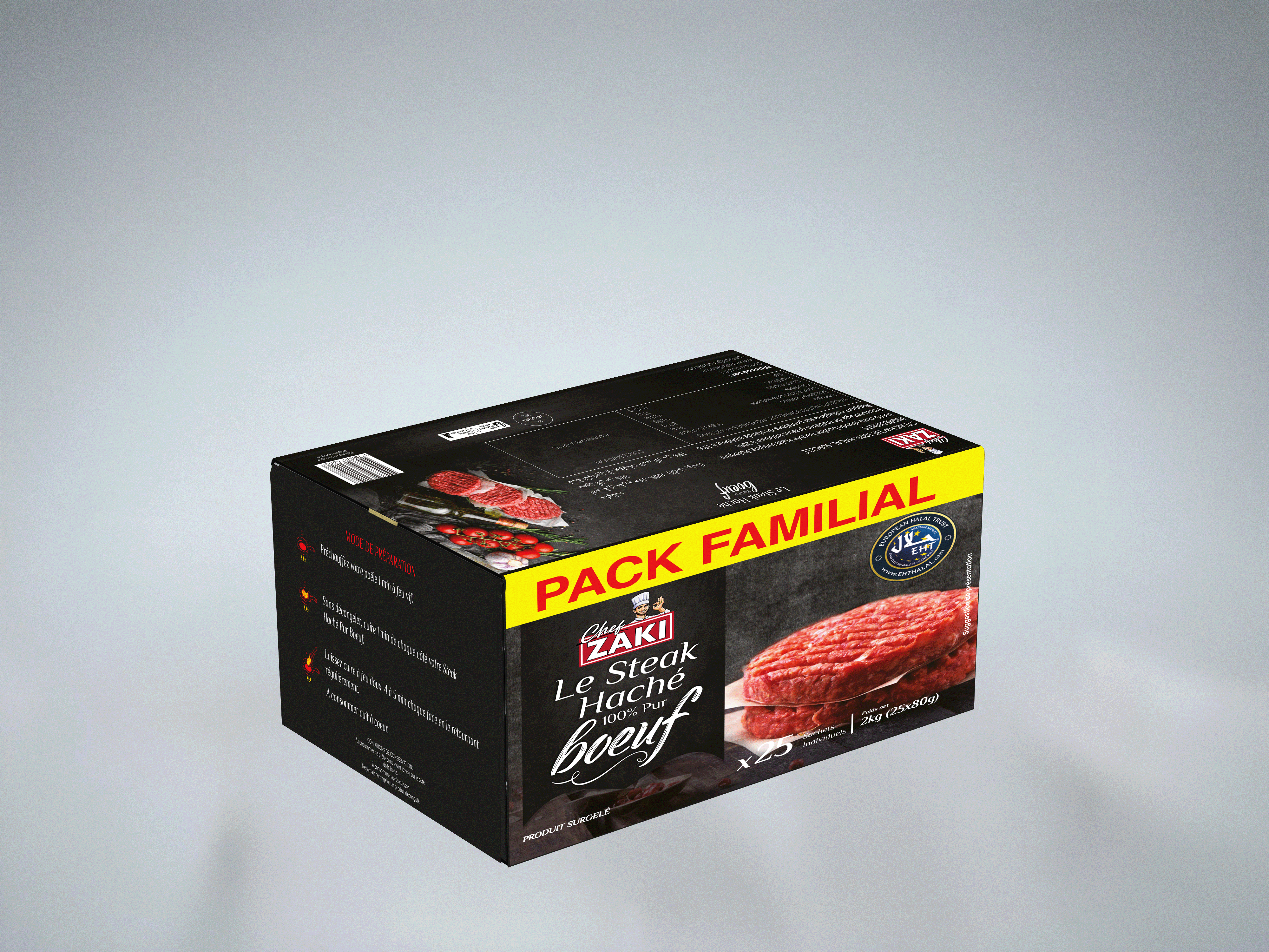 CHEF ZAKI STEAK PUR BŒUF 2KG