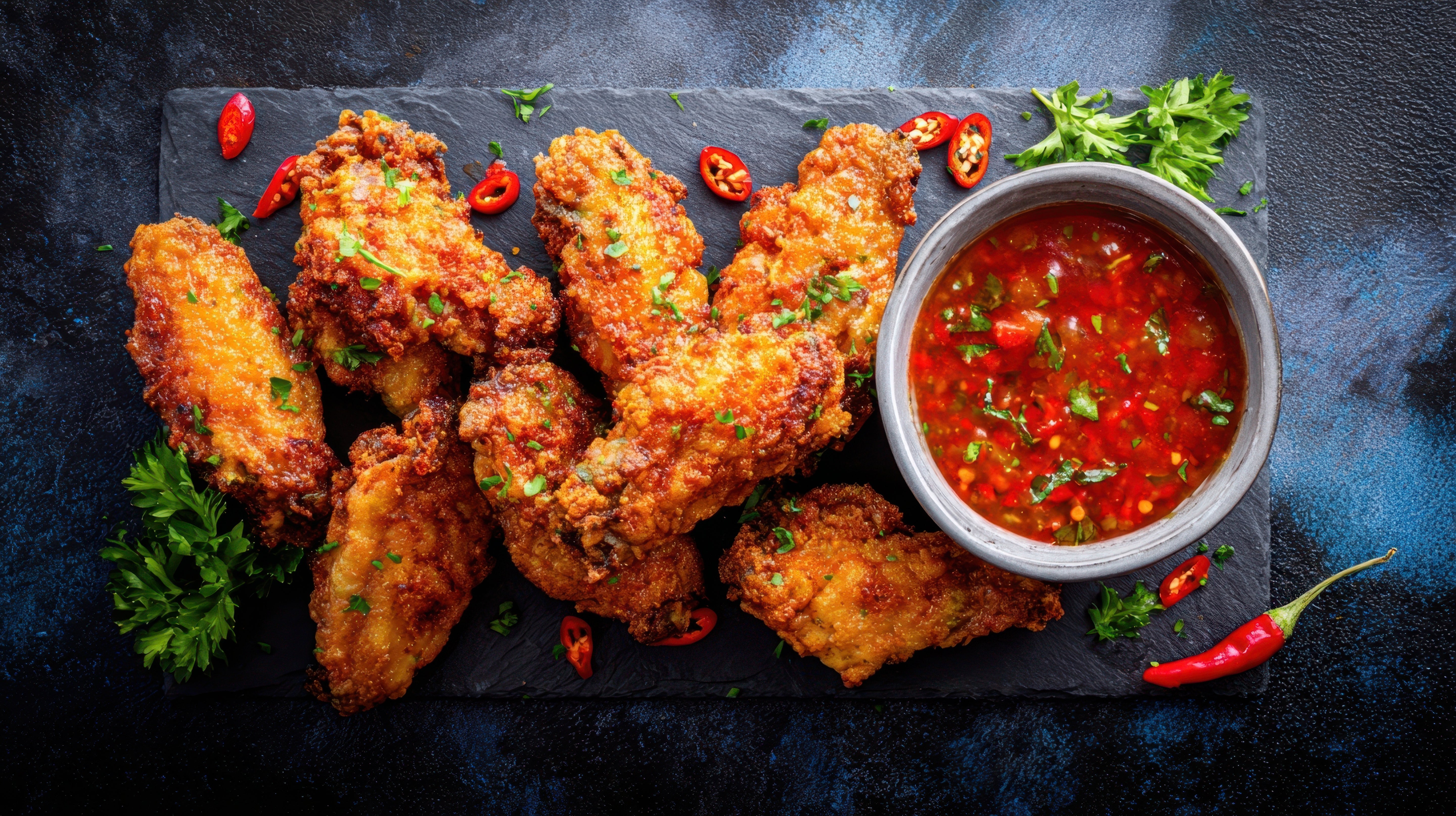 CHEF ZAKI CHICKEN WINGS HOT ET SPICY 800GR mockup à faire