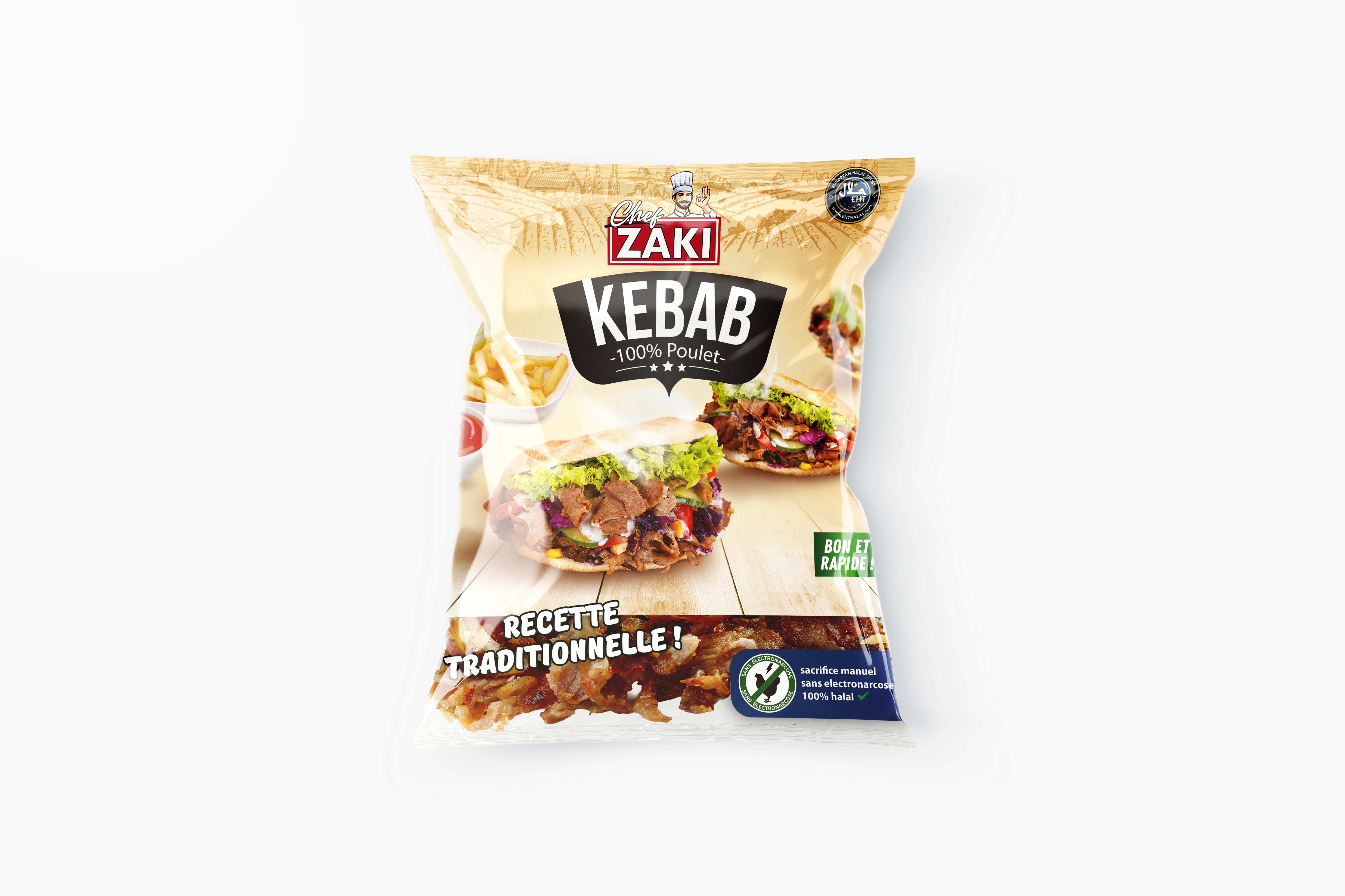 CHEF ZAKI KEBAB DE POULET 700GR