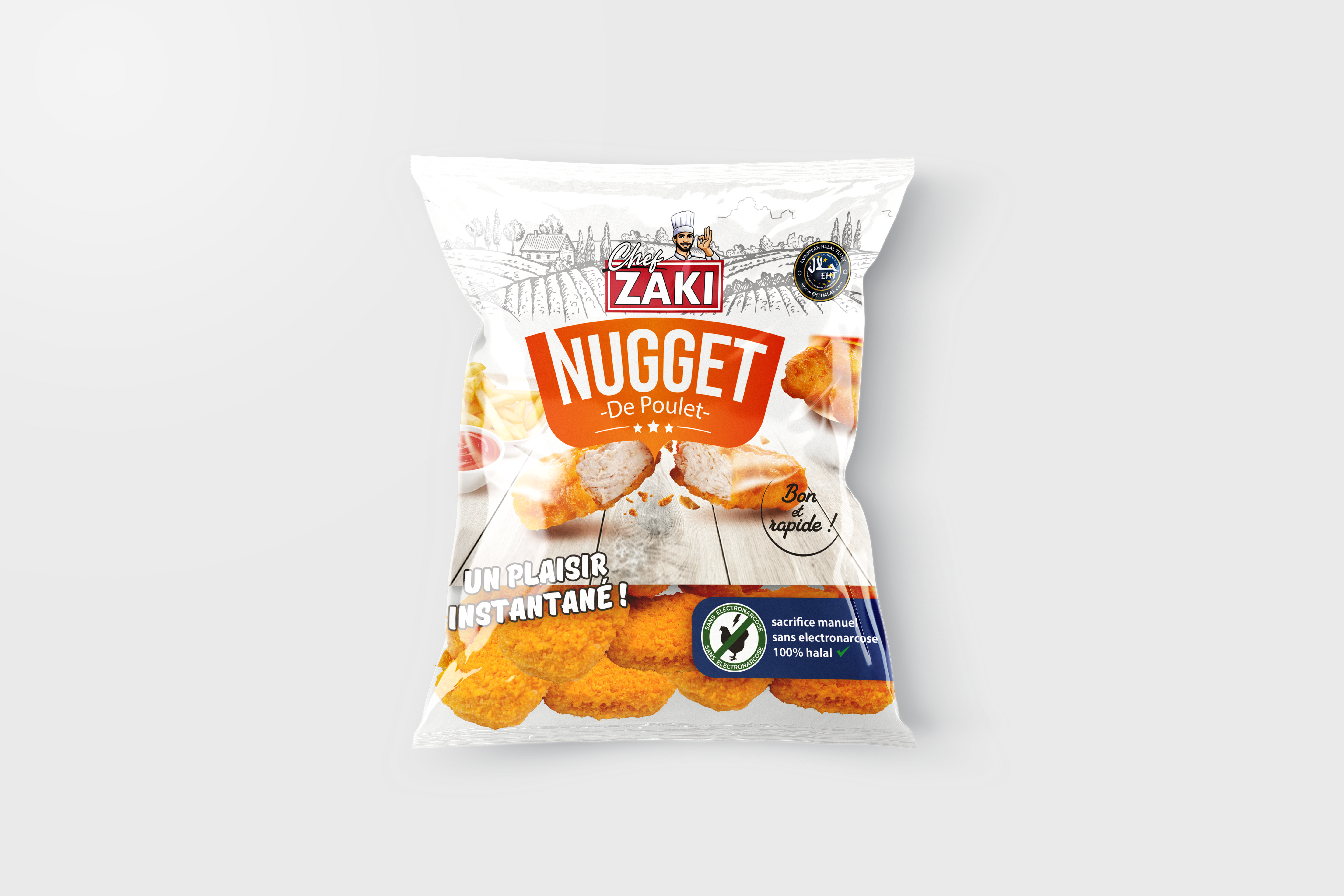 CHEF ZAKI NUGGET DE POULET 800GR