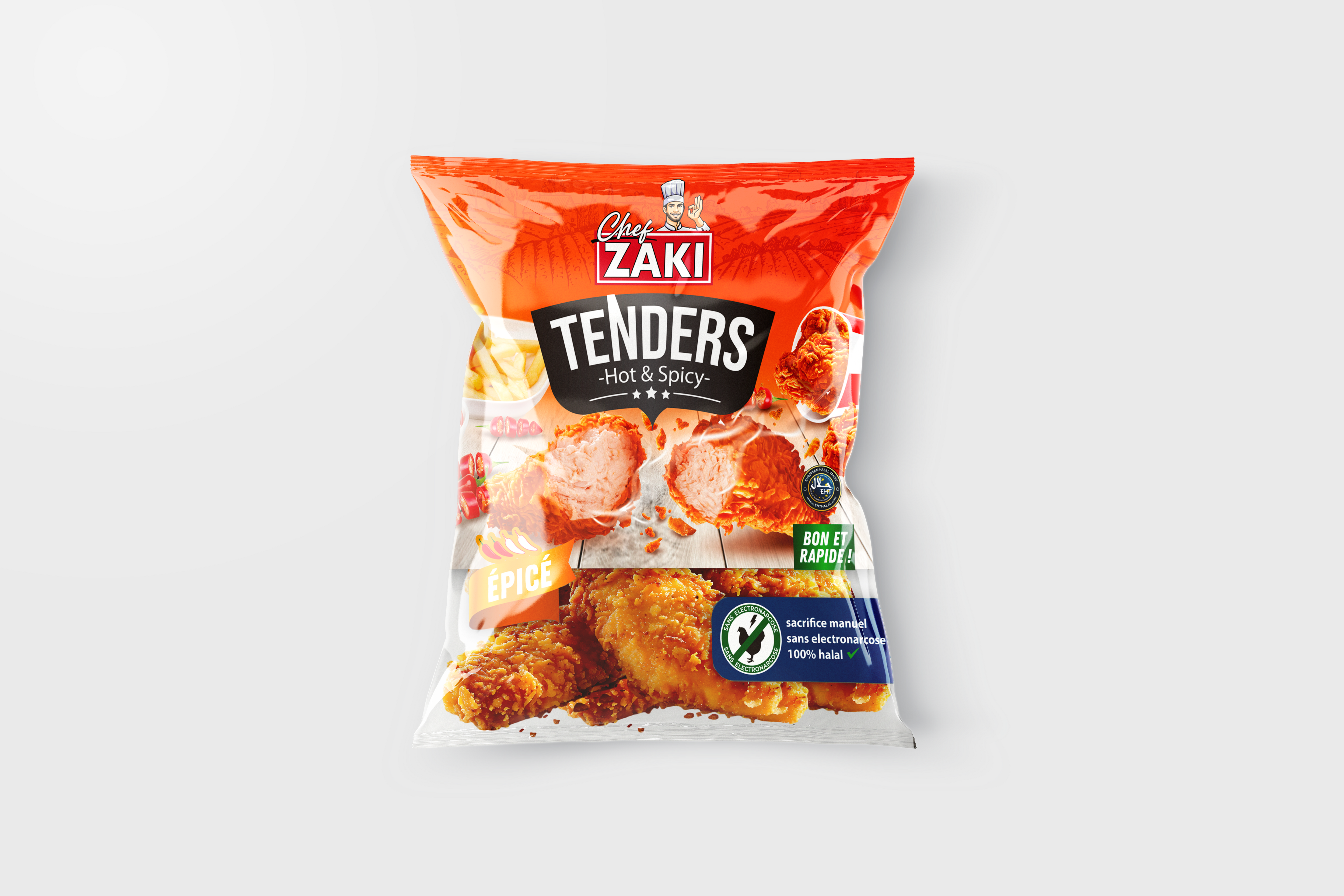 CHEF ZAKI TENDERS DE POULET HOT ET SPICY 800GR